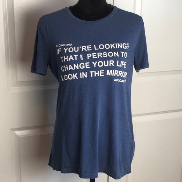 🎉 Buy 1, get 2 FREE on all items $12 and less Avocado Mirror Tee in Ink Blue - Picture 2 of 9